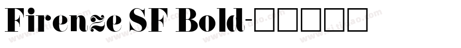 Firenze SF Bold字体转换